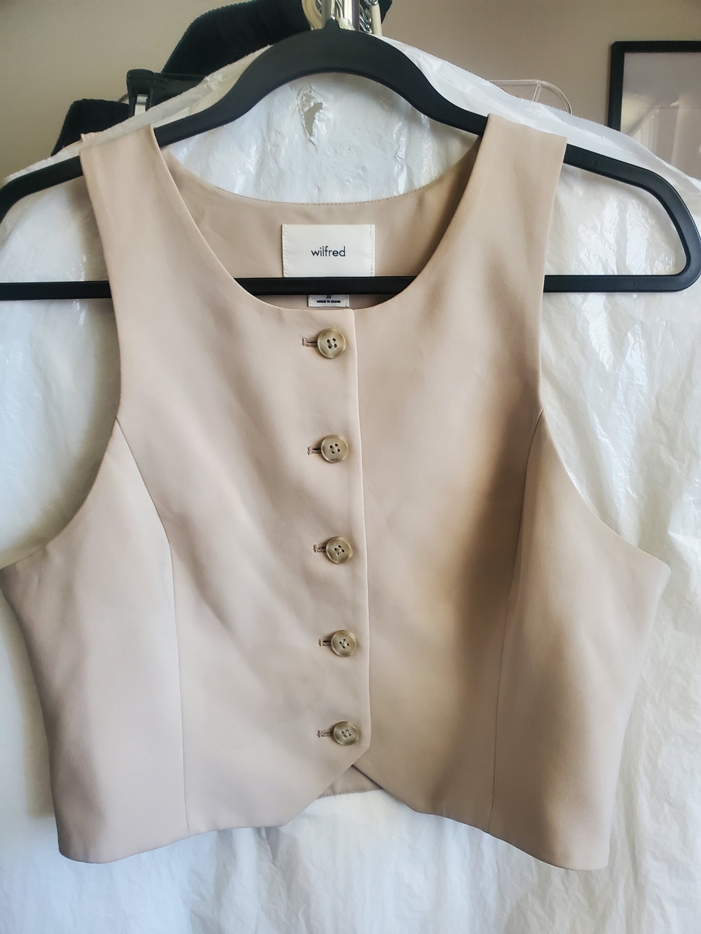 Wilfred Aritzia Rocco Button Up Vest